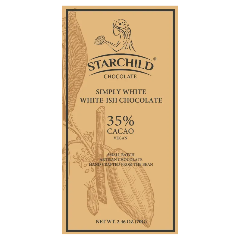 Starchild Chocolate Starchild® Chocolate White-ish | Dairy Free | BRENTON CHOCOLATIER 